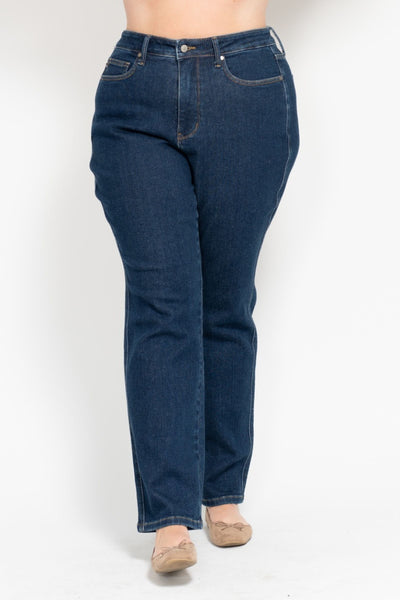 Judy Blue High Waist "Tummy Control" Classic Straight Denim 88575-Jeans-Sunshine and Wine Boutique