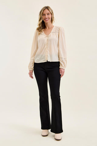 Judy Blue High Waist Tummy Control Black Bootcut Denim Jeans 881184