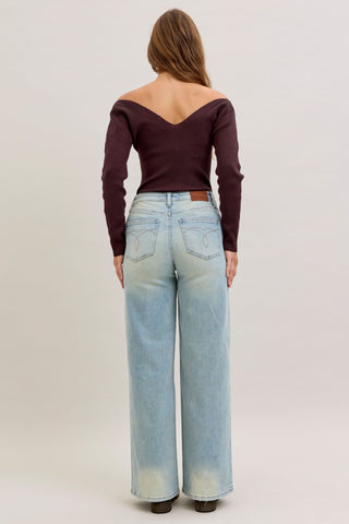 Judy Blue High Waist Column Straight Denim Jeans 881044