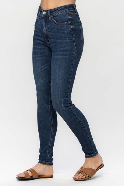Judy Blue High Waist "Control Top" Tummy Control Skinny Denim 88692-Jeans-Sunshine and Wine Boutique