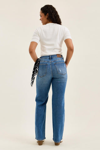 Judy Blue High Waist Brenda Rigid Magic 90's Straight Denim Jeans 881190