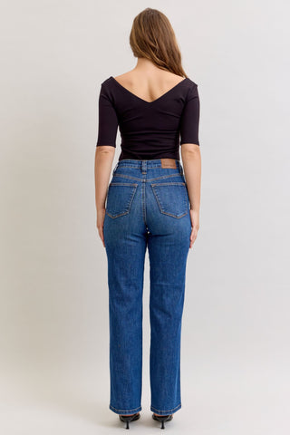 Judy Blue High Waist Tummy Control Straight Denim Jeans 881000