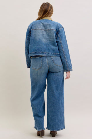 Judy Blue Rigid Barn Corduroy Denim Jacket 7886