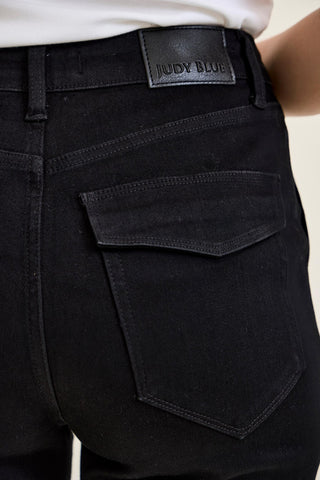 Judy Blue High Waist Black Aurora Weekender Denim Jeans 881217