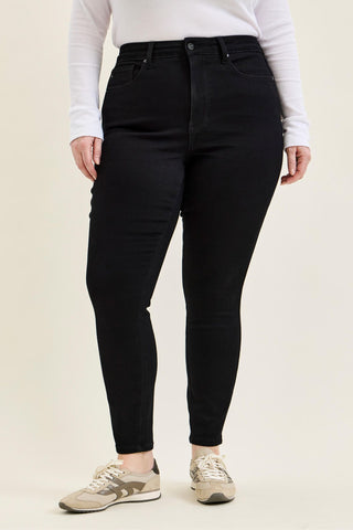 Judy Blue High Waist Tummy Control Black Skinny Denim Jeans 881244