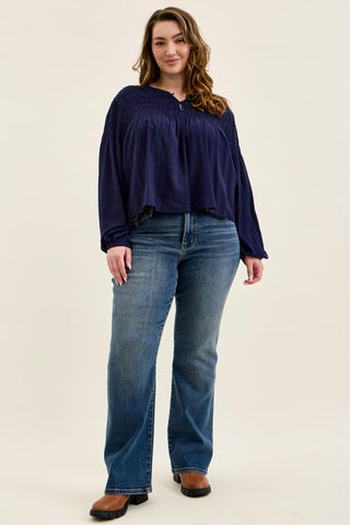 Judy Blue Mid Rise Daisy Dusk Rider Bootcut Denim Jeans 82751