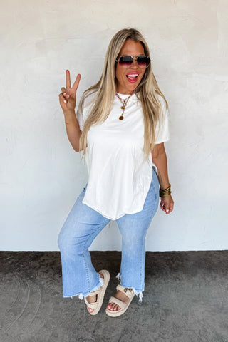 Joey Washed Cotton Boyfriend Tee