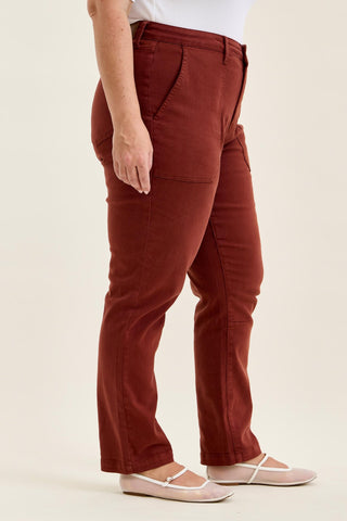 Judy Blue High Waist Pumpkin Spice Aurora Weekender Denim Jeans 881197