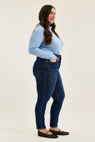 Judy Blue High Waist Tummy Control Sienna Bandana Skinny Denim Jeans 881156