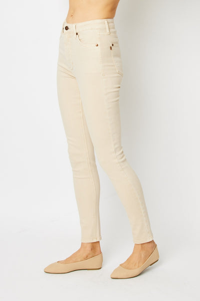 Judy Blue High Rise Garment Dyed Tummy Control Skinny Jeans - Exclusive-Jeans-Sunshine and Wine Boutique