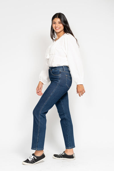 Judy Blue High Waist "Tummy Control" Classic Straight Denim 88575-Jeans-Sunshine and Wine Boutique