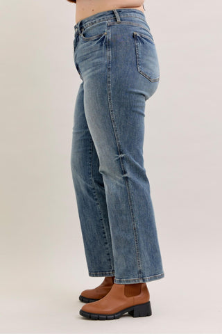 Judy Blue High Waist Tummy Control Straight Denim Jeans 881049