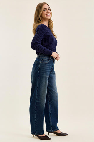 Judy Blue High Waist Double Button Marlow Arc Denim Jeans 881131