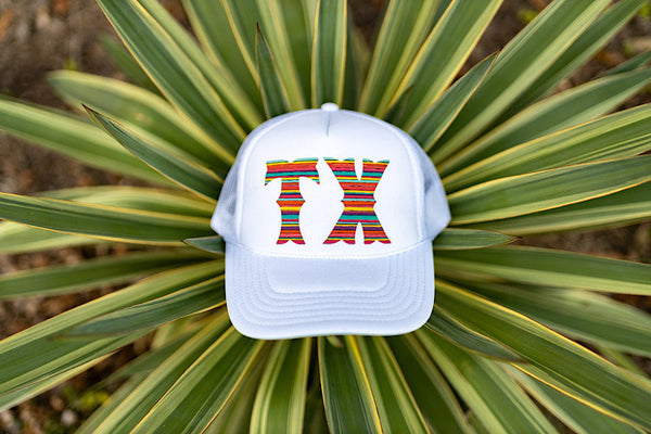 Texas True Threads Serape State Custom Foam Trucker Cap - Exclusive-Hats-Sunshine and Wine Boutique