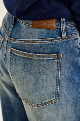 Judy Blue High Waist Vintage Blast Wilhelmina Baggy Denim Jeans 881157