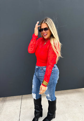 Blakeley Valentine Roxy Lace Top in Five Colors