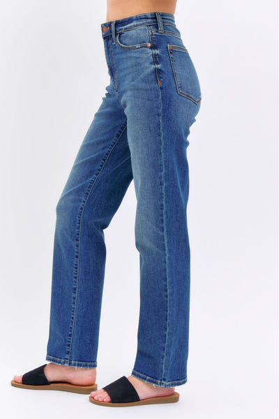 Judy Blue High Waist Straight Denim 8601-Jeans-Sunshine and Wine Boutique