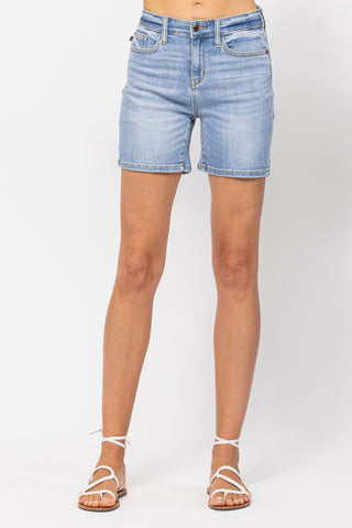 Judy Blue High Waist Mid Denim Short 15220