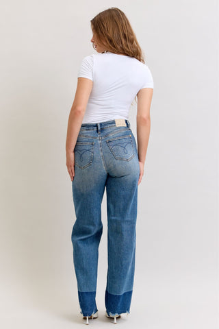 Judy Blue High Waist Column Straight Denim Jeans 881043