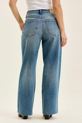 Judy Blue High Waist Rigid Magic Wilhelmina Baggy Denim Jeans 881133