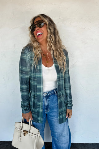 Blakeley Plaid Lola Cardigans