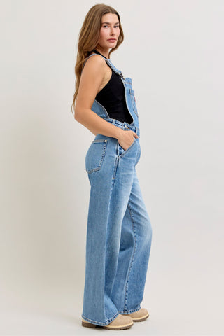 Judy Blue High Waist Rigid Magic Column Overall Denim Jeans 881111