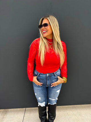 Blakeley Valentine Roxy Lace Top in Five Colors