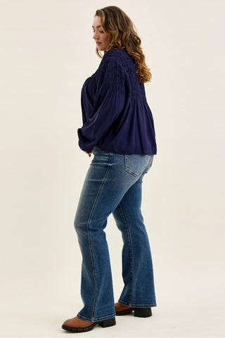 Judy Blue Mid Rise Daisy Dusk Rider Bootcut Denim Jeans 82751
