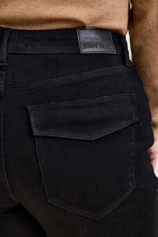 Judy Blue High Waist Black Aurora Weekender Denim Jeans 881217