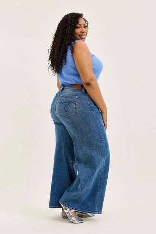 Judy Blue High Waist Palazzo Denim Jeans 82749
