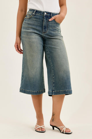 Judy Blue High Waist Marian Culotte Denim Jeans 881143