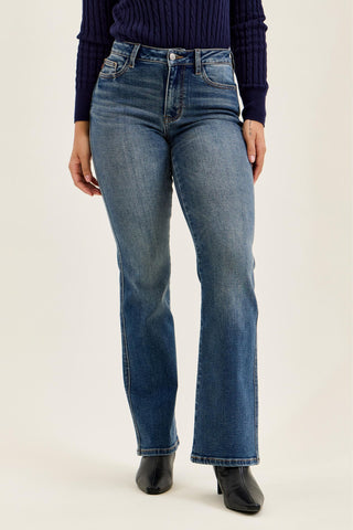 Judy Blue Mid Rise Daisy Dusk Rider Bootcut Denim Jeans 82751