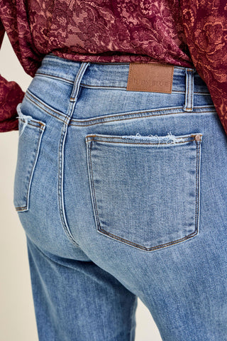 Judy Blue High Waist Retro Wide Leg Denim Jeans 82648