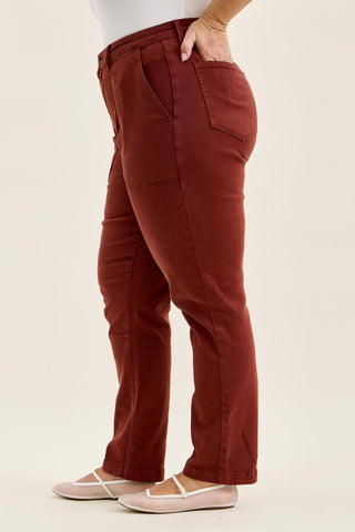 Judy Blue High Waist Pumpkin Spice Aurora Weekender Denim Jeans 881197