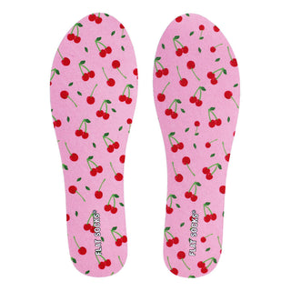 Flat Socks Micro Plush Cherry Darling