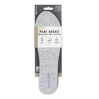 Flat Socks Micro Plush Light Heather Gray