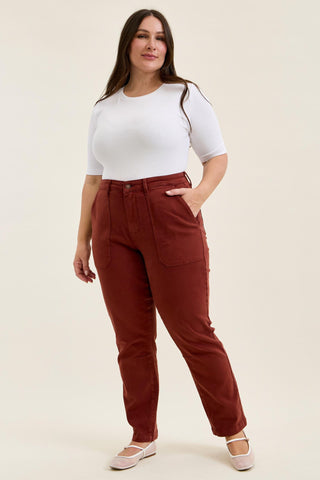 Judy Blue High Waist Pumpkin Spice Aurora Weekender Denim Jeans 881197