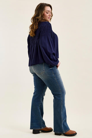 Judy Blue Mid Rise Daisy Dusk Rider Bootcut Denim Jeans 82751