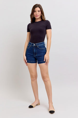 Judy Blue High Waist Tummy Control Denim Short 150333