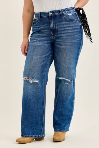 Judy Blue High Waist Brenda Rigid Magic 90's Straight Denim Jeans 881190
