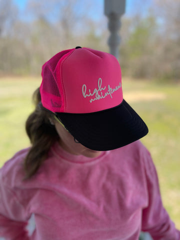 Southern Bliss Otto Trucker Hat, "High Maintenance"-Hats-Sunshine and Wine Boutique