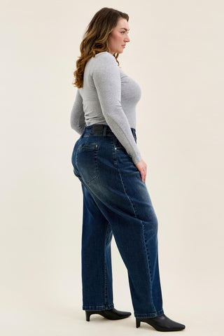 Judy Blue High Waist Double Button Marlow Arc Denim Jeans 881131