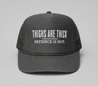 Southern Bliss Thighs are Thick Charcoal Grey Otto Trucker Hat