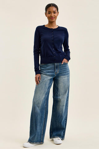 Judy Blue High Waist Vintage Blast Wilhelmina Baggy Denim Jeans 881157