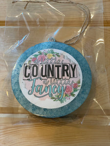 Freshie, Bow Ties and Bourbon- A Little Country-Vehicle Air Fresheners-Sunshine and Wine Boutique