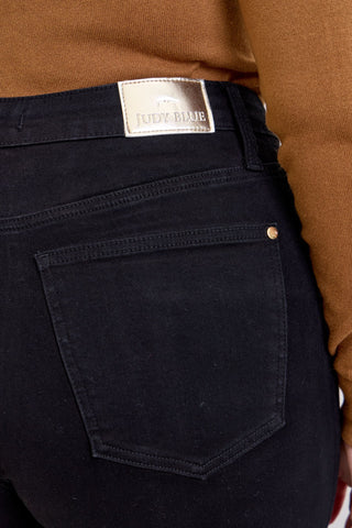 Judy Blue High Waist Retro Wide Leg Black Denim Jeans 881057