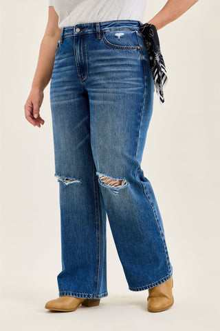 Judy Blue High Waist Brenda Rigid Magic 90's Straight Denim Jeans 881190