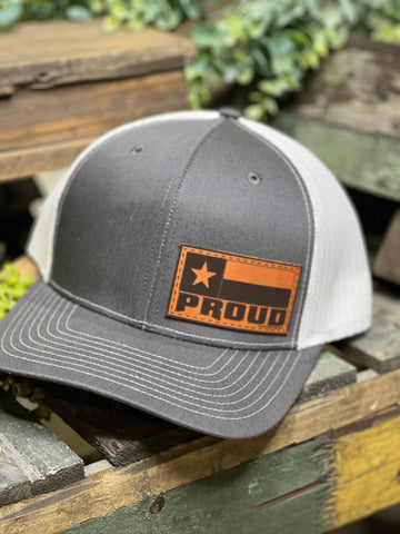 Texas True Threads Texas Proud Leather Patch Cap - Exclusive-Hats-Sunshine and Wine Boutique