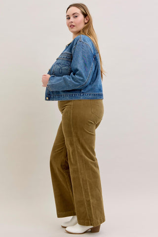 Judy Blue Rigid Barn Corduroy Denim Jacket 7886