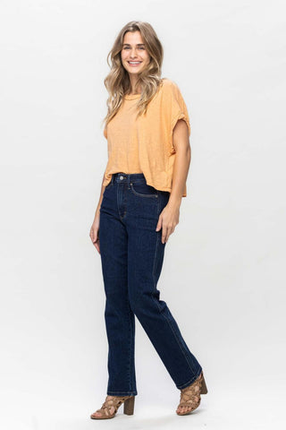 Judy Blue High Waist "Tummy Control" Classic Straight Denim Jeans 88575